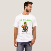 Playful St. Patrick's 30th Birthday Flirty Thirty T-shirt (Voorkant volledig)