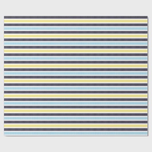 Playful Striped Polka Dot Pattern Cadeaupapier (Vlak)