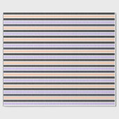 Playful Striped Polka Dot Pattern Cadeaupapier (Vlak)