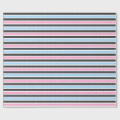 Playful Striped Polka Dot Pattern Cadeaupapier (Vlak)