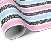 Playful Striped Polka Dot Pattern Cadeaupapier (Rol Hoek)