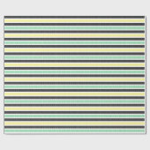 Playful Striped Polka Dot Pattern Cadeaupapier (Vlak)