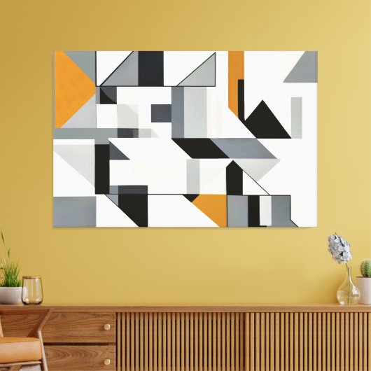 Playful Structure Canvas Afdruk (Insitu (Woonkamer))