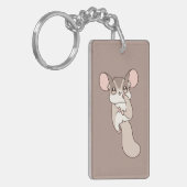Playful Sugar Glider Cartoon Art Sleutelhanger (Voorkant Links)