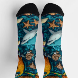 Playful Summer Animals Crew Socks Gift Sokken