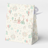 Playful Sweet and Three Kids Birthday Favor Box Bedankdoosjes (Achterkant)