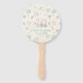 Playful Sweet and Three Kids Birthday  Handwaaier (Achterkant)