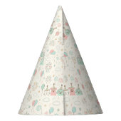 Playful Sweet and Three Kids Birthday Party Hat Feesthoedjes (Achterkant)