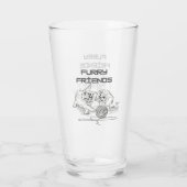 Playful Thread Tango — Two Kittens at Play T-Shirt Glas (Achterkant)