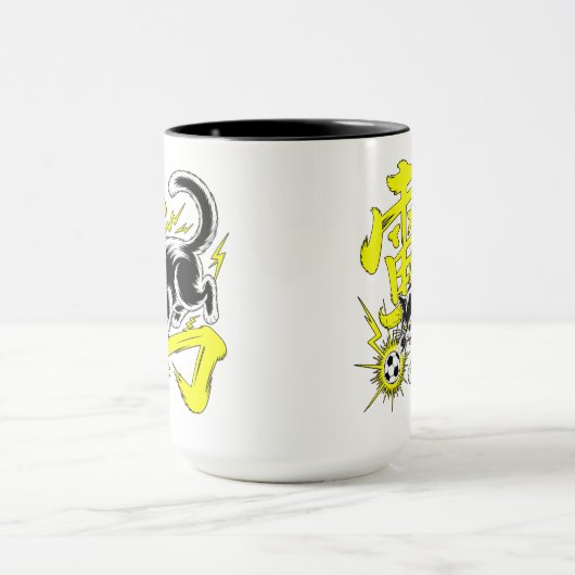 Playful Thunder Cat Mug - Perfect for Soccer Lover Mok (Midden)