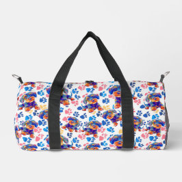 Playful travel bag for your dog. coloured  plunjezak