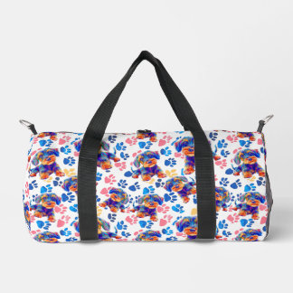 Playful travel bag for your dog. coloured  plunjezak