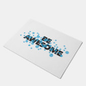 Playful, trillend, bold, modern design Be Awesome Deurmat (Schuin)