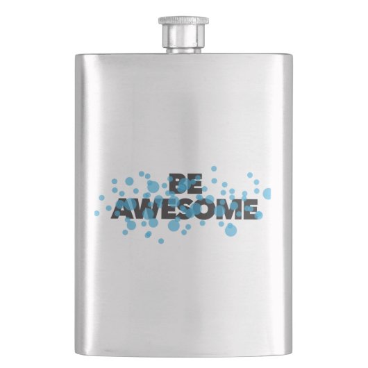 Playful, trillend, bold, modern design Be Awesome Flacon (Voorkant)