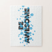 Playful, trillend, bold, modern design Be Awesome Legpuzzel (Verticaal)
