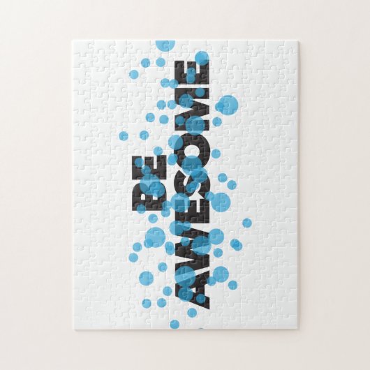Playful, trillend, bold, modern design Be Awesome Legpuzzel (Verticaal)