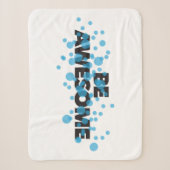 Playful, trillend, bold, modern design Be Awesome Sherpa Deken (Voorkant)