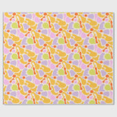 Playful vibrant and colorful blob shapes cadeaupapier (Vlak)