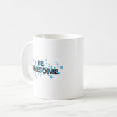 Playful, vibrant, bold, modern design Be Awesome Koffiemok (Voorkant links)