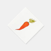 Playful Watercolor Carrot Servet (Hoek)
