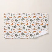 Playful Watercolour Safari Animals Bath Towel Set Bad Handdoek (Handdoek)