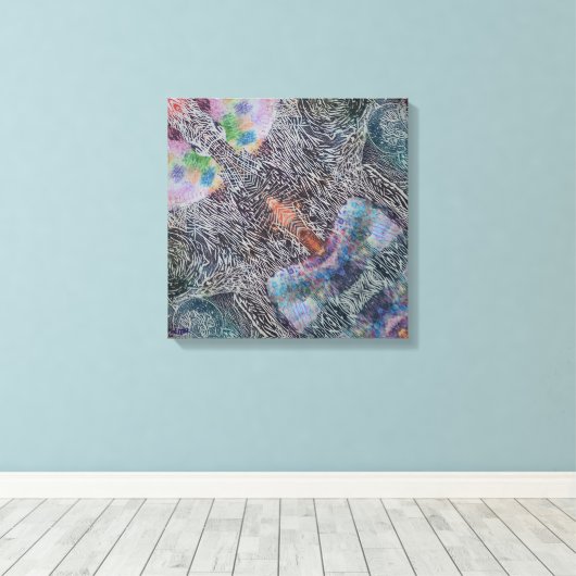 Playful Wonder Stretched Canvas Print (Insitu (Houten vloer))