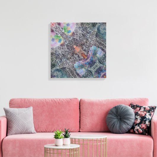 Playful Wonder Stretched Canvas Print (Insitu (Woonkamer))
