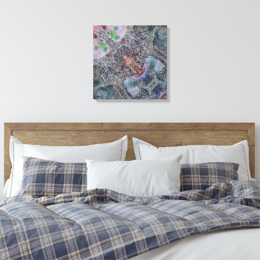 Playful Wonder Stretched Canvas Print (Insitu (Slaapkamer))