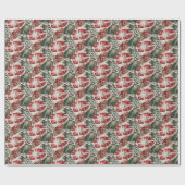 Playful Wrapped Presents Red Green Wrapping Paper Cadeaupapier (Vlak)