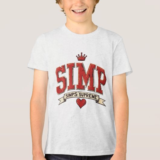 #PlayfulRebellion #BoldStatement #EdgyDesign #Devi Tri-Blend Shirt (Voorkant)