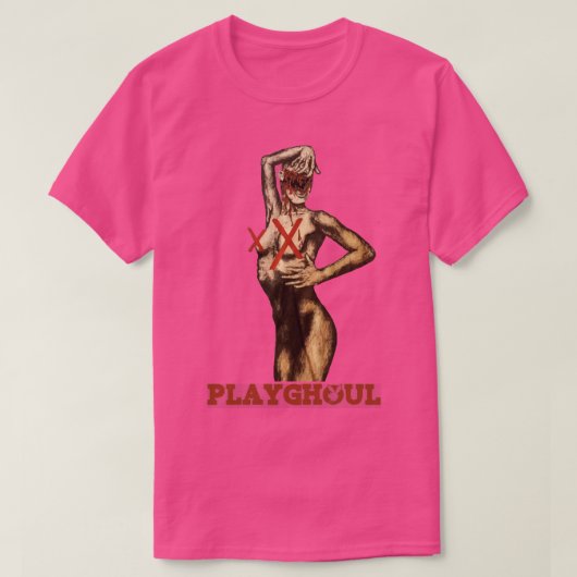 Playghoul Horror Parodie Design T-shirt (Design voorkant)