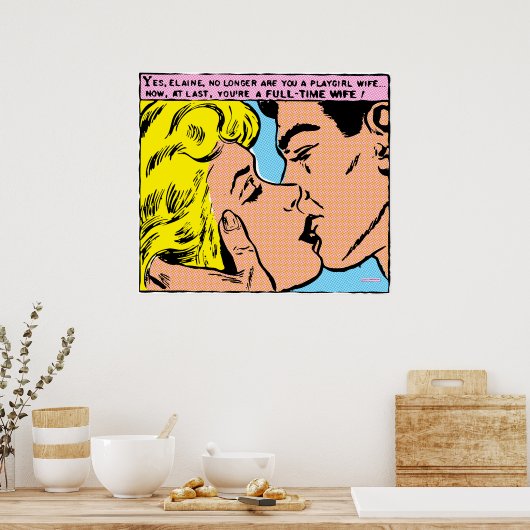 Playgirl Wife (grotere maten) Poster (Keuken)