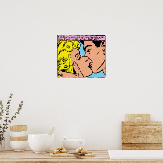 Playgirl Wife (kleinere maten) Poster (Keuken)