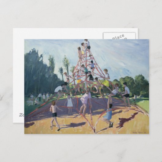 Playground Derby 1990 Briefkaart (Voorkant / Achterkant)