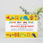 PLAYGROUND Geëerd - uitnodiging van de partij van (Staand voorkant)