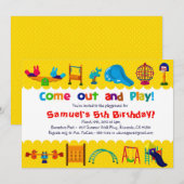 PLAYGROUND Geëerd - uitnodiging van de partij van (Voorkant / Achterkant)