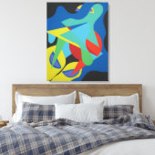 Playground of Colored Shapes Canvas Print (Insitu (Slaapkamer))