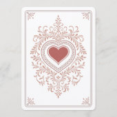 Playing Card Las Vegas Casino Wedding  Kaart (Achterkant)