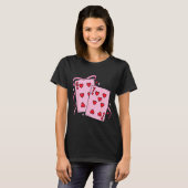 Playing Card Valentine’s Day 67 Preppy Six Seven 6 T-shirt (Voorkant volledig)