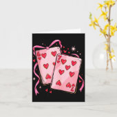 Playing Cards 6 7 Of Hearts 67 Six Seven Bow Valen Kaart (Gele Bloem)