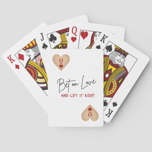 Playing Cards - Bet on Love and Let it Ride! Pokerkaarten (Achterkant)