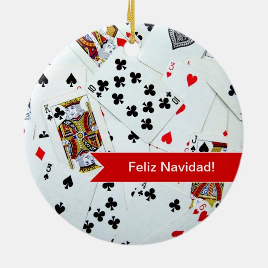 Playing Cards Christmas ornament (Achterkant)