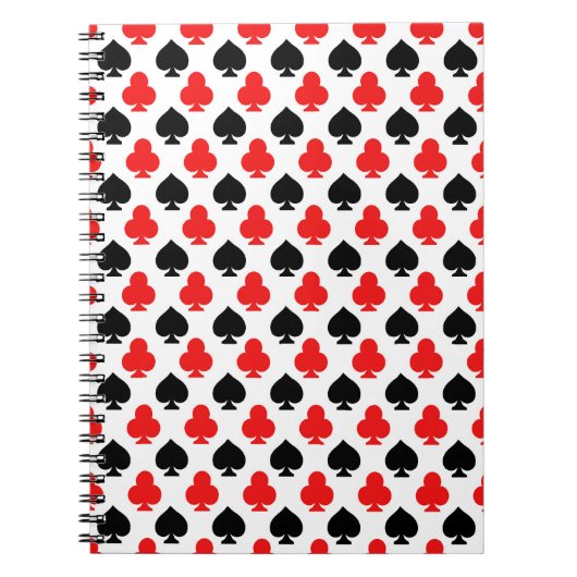 Playing Cards Clubs and Spades Notebook Journal Notitieboek (Voorkant)