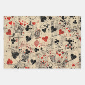 Playing Cards Collage Pattern  Inpakpapier Vel (Voorkant 3)
