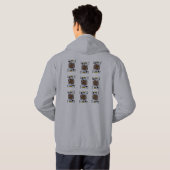 Playing cards Hoody (Achterkant volledig)