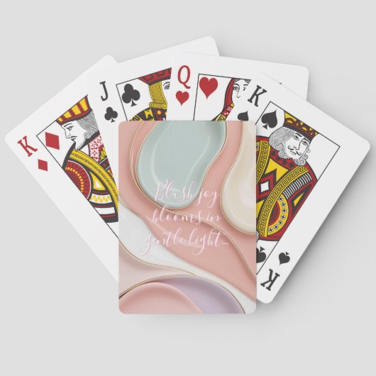 Playing cards in stylish abstract graphic pokerkaarten (Achterkant)