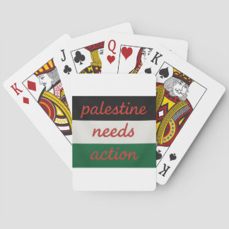 Playing Cards Palestine needs Action Pokerkaarten