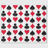 Playing cards symbols pattern cadeaupapier (Vlak)