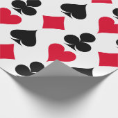 Playing cards symbols pattern cadeaupapier (Hoek)