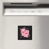 Playing Cards Valentine 6 7 67 Six Seven Valentine Magneet (Insitu (Vaatwasser))